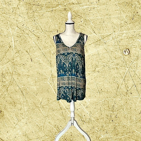 NWOT! LONGYUAN BOHEMIAN SLEEVELESS SHIRT - Picture 3 of 8